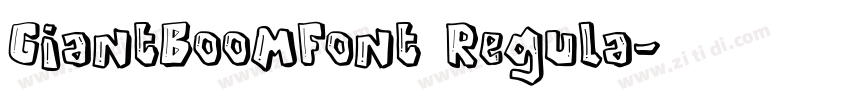 GiantBoomFont Regula字体转换